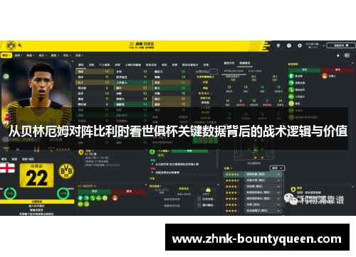 从贝林厄姆对阵比利时看世俱杯关键数据背后的战术逻辑与价值